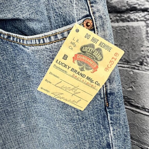 Vintage Lucky Brand Rancher Flare Size Womens 14/32 Distressed Jeans NWT - Picture 11 of 12